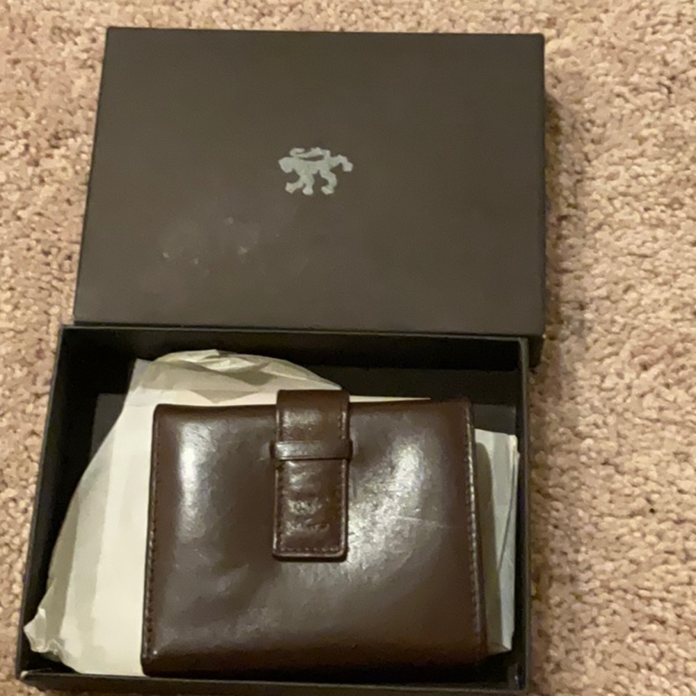 Pringle leather fourfold wallet